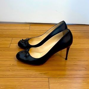 Black Leather Christian Louboutin Heels
